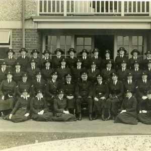 Group photo, women police officers in uniform, WW1