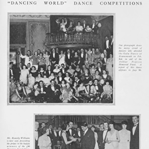Guests at the gala dance in Bournemouth 3 February 1922