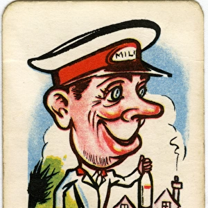Happy Familes Playing Cards - Mr Pint the Milkman