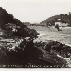 Harbour entrance to Vizagapatam, Andhra Pradesh, India