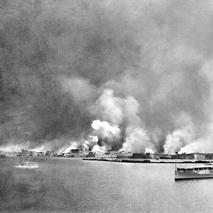 HMS Iron Duke and the Great Fire of Smyrna, 1922