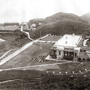Houses on the Peak, Hong Kong, c1880s