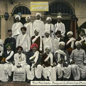 Indian Rice Merchants, Rangoon, Myanmar (Burma)