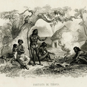 Inhabitants of Tikopia, south west Pacific