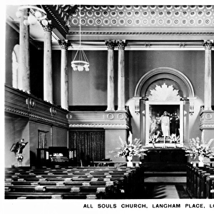 Interior, All Souls Church, Langham Place, London W1