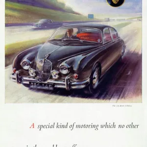 Jaguar car advertisement