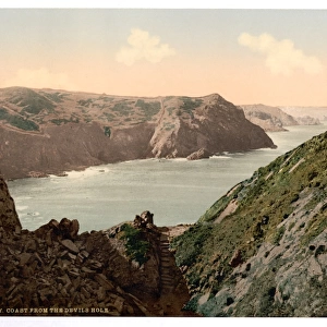 Jersey, coast from the Devils Hole, Channel Islands, Englan
