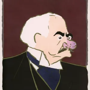 John Pierpont Morgan Print, 1906 by Sem John Pierpont Morgan Print, 1906 by Sem