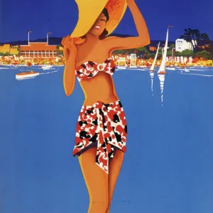 Juan les Pins travel poster