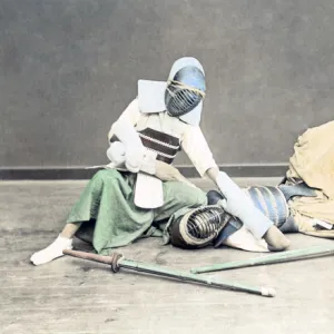 Kendo, fencing, Japan, circa 1880s