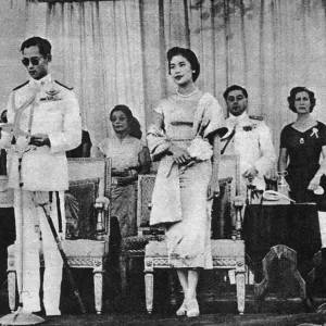 King Bhumibol Adulyadej and Queen Sirikit of Thailand