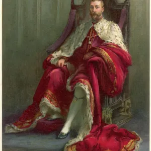 King George V on Throne