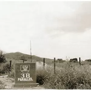 Korean War era - Commonwealth Sign - The 38th parallel north
