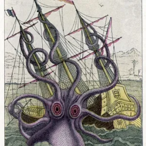 Kraken Attacks a Ship