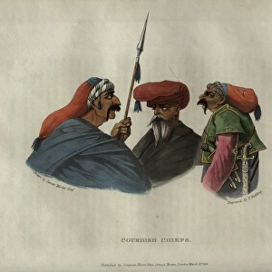Three Kurdish chiefs talking