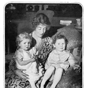Lady Desborough with her grandchildren