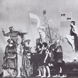 The Lady Godiva Tableau Vivant arranged by Ben Ali Haggin from the Ziegfeld Follies of 1919, New Amsterdam Theatre, New York. Produced by Florenz Ziegfeld Date: 1919