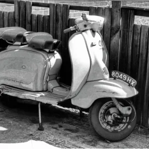 Lambretta motor scooter