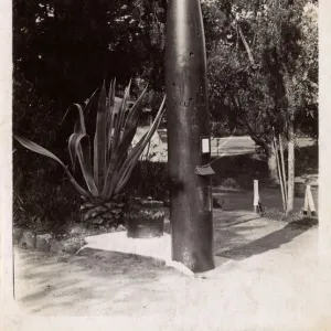 Lamp post made from German torpedo, Gibraltar