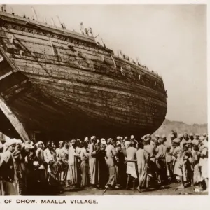 Launching of a Dhow - Aden Maalla Village, Yemen