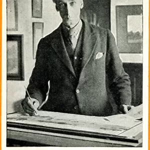 Lawson Wood, illustrator, cartoonist and artist Date: circa 1930