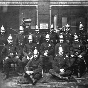 LCC-MFB firefighters at West Hampstead fire station