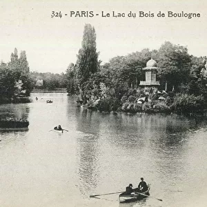 Le Lac du Bois de Boulogne, Paris, France