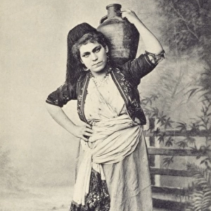 Lebanon - A woman of Bechareh, Mount Lebanon