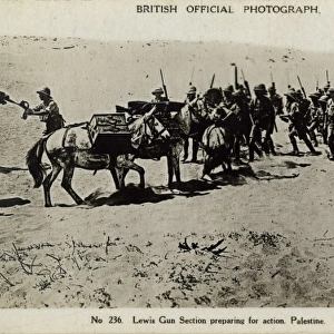 Lewis Gun Section, Palestine, WW1