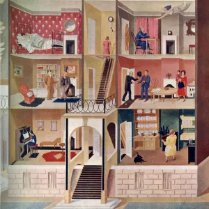 Life in a Boarding House by Eric Ravilious