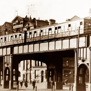 Liverpool Overhead Railway, early 1900s