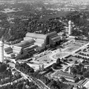 Aerial View of Crystal Palace Print, 1936