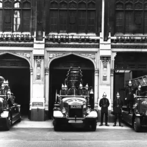 London Fire Brigade Bishopsgate Fire Station Print London Fire Brigade Bishopsgate Fire Station Print