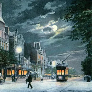 Lord Street at Night, Southport, Lancashire