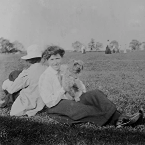 M. Tempest with dog