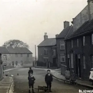 Main Street, Blidworth, Nottinghamshire Print 1917 Main Street, Blidworth, Nottinghamshire Print 1917