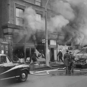 Major fire in Wandsworth Road, Clapham SW8