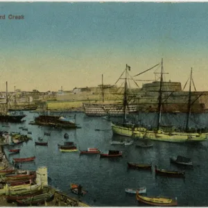 Malta - Dockyard Creek, Grand Harbour, Valletta