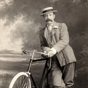 Man with a bicycle