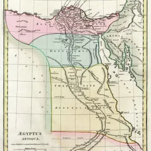Map of Ancient Egypt Print, 1814 Map of Ancient Egypt Print, 1814