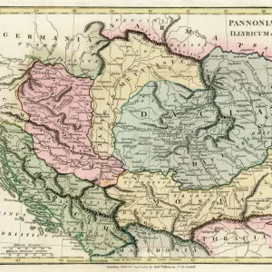 Map of the Dacian Empire and Roman provinces