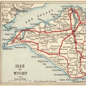 Map of the Isle of Wight