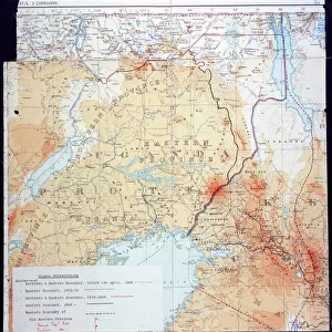 Map of Kenya and Uganda
