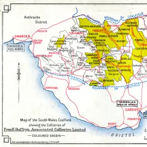 Map, South Wales coalfield