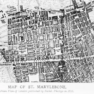 Map of St Marylebone, London