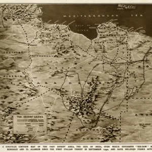 Map of the war in North Africa by G. H. Davis