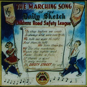 Marching Song of the Daily Sketch - Childrens Road Safety Le