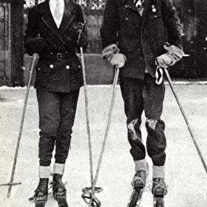 Margaret Whigham with Marquess of Donegall at St. Moritz
