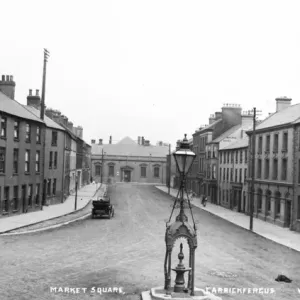 Carrickfergus Market Square Print, Early 1900s Carrickfergus Market Square Print, Early 1900s