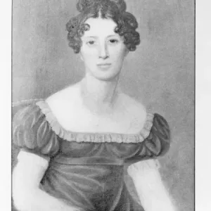 Mary Ann Mantell Portrait Print 1822 Mary Ann Mantell Portrait Print 1822